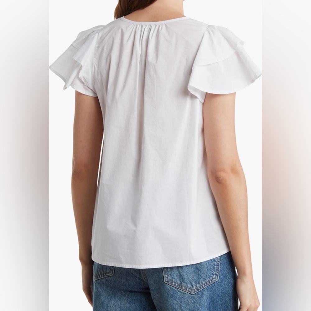 Habitual Double Ruffle Short Sleeve Top - Picture 2 of 13